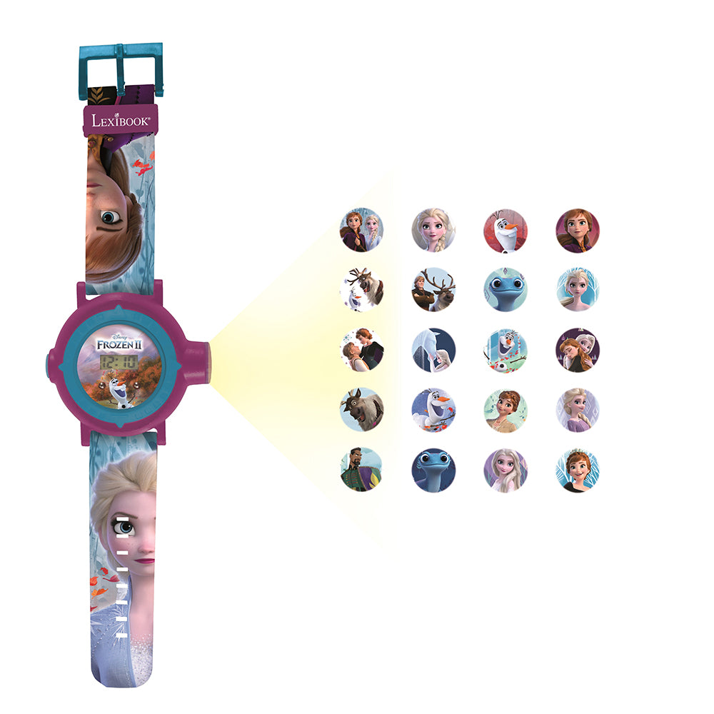 Lexibook Disney Frozen II Children's Projection Watch with 20 Images - DMW050FZ