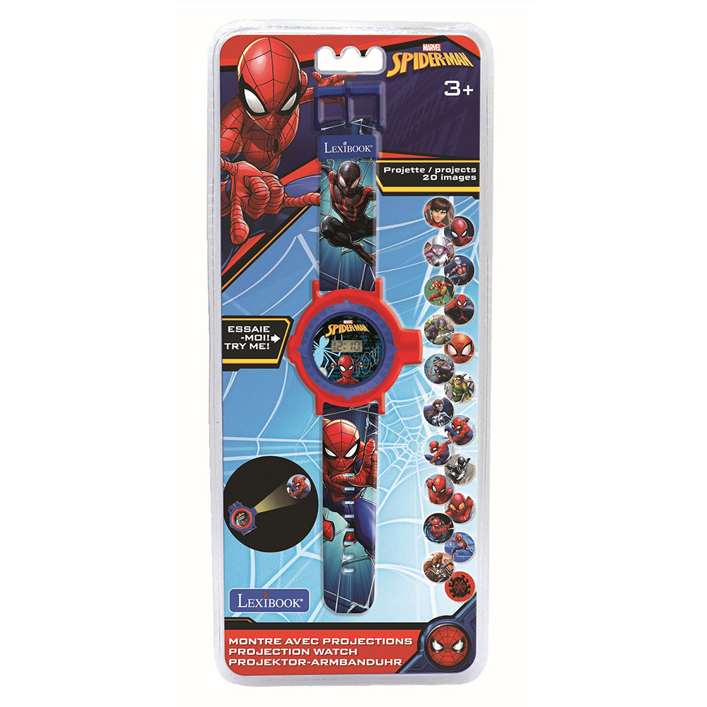 Lexibook Spider-Man Children's Projection Watch with 20 Images - DMW050SP