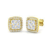 Dayly 1ct Gold Diamond Shape Earrings - Luxury Jewelry Elegance