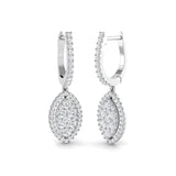 "Lupgy Gold Drop & Trilogy Diamond Earrings - 1ct Luxury Jewelry"