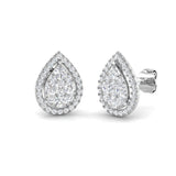 Elegant Gold Cluster Diamond Earrings | 0.5ct - 1.25ct | Jumpy Collection