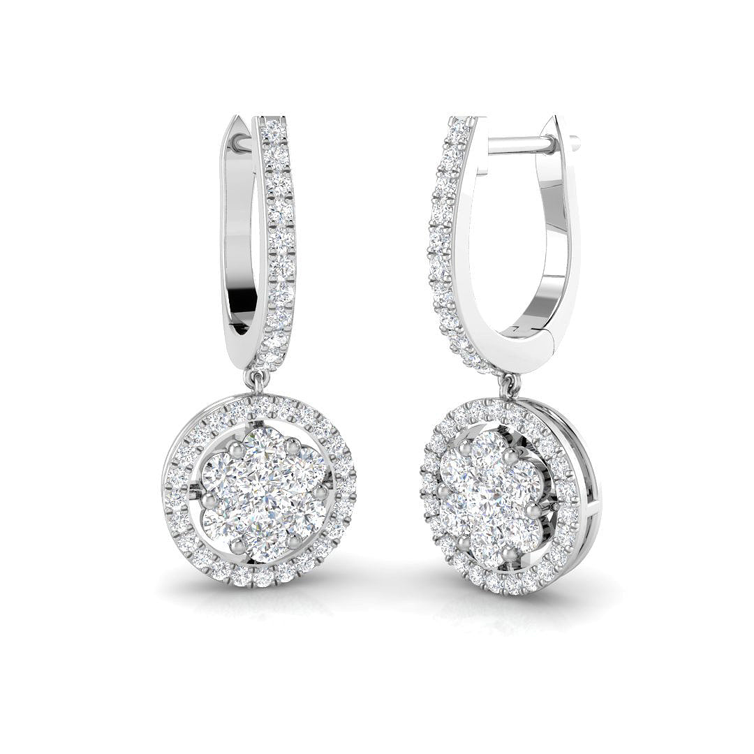 Harrow Diamond Earring 1 ct  Platinum, 9ct, 18ct White, Yellow & Rose Gold | Handcrafted Fine Jewellery-12