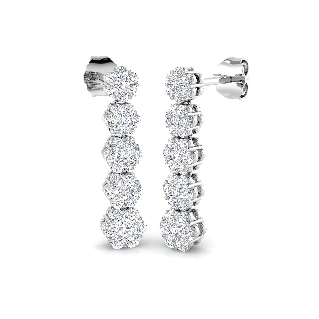 Endless Beauty Diamond Earring 1 ct  Platinum, 9ct, 18ct White, Yellow & Rose Gold | Handcrafted Fine Jewellery-12