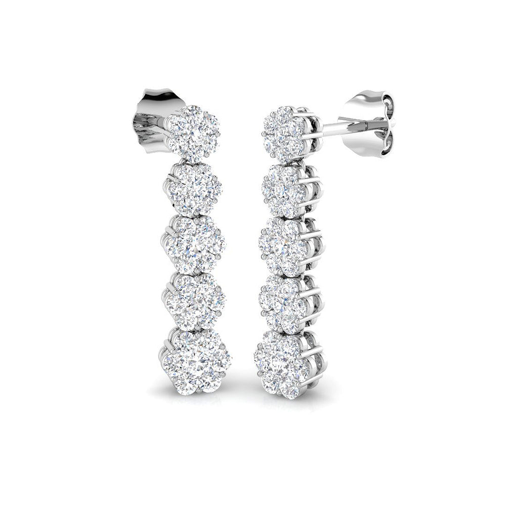 Endless Beauty Diamond Earring 1 ct  Platinum, 9ct, 18ct White, Yellow & Rose Gold | Handcrafted Fine Jewellery-12