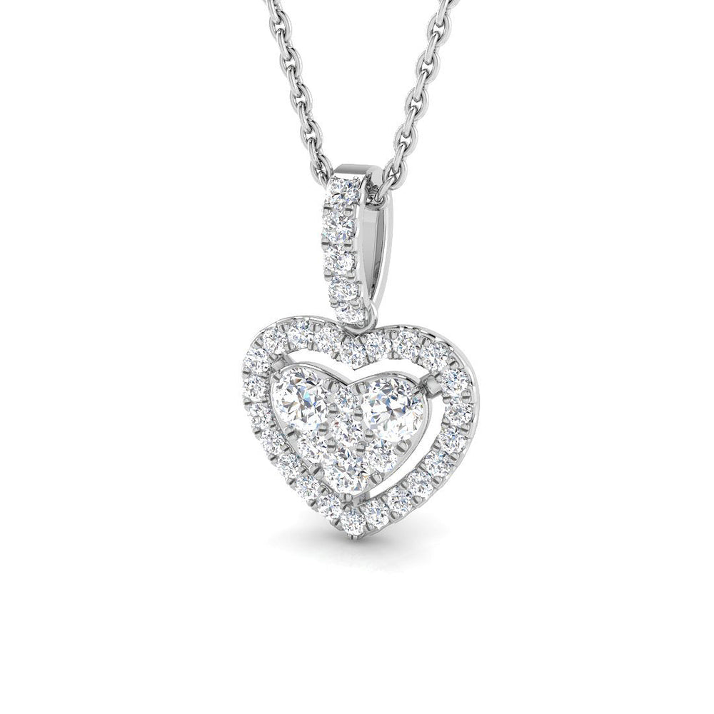 Stipa Diamond Heart Pendant 0.33ct Gold (Without Chain )
