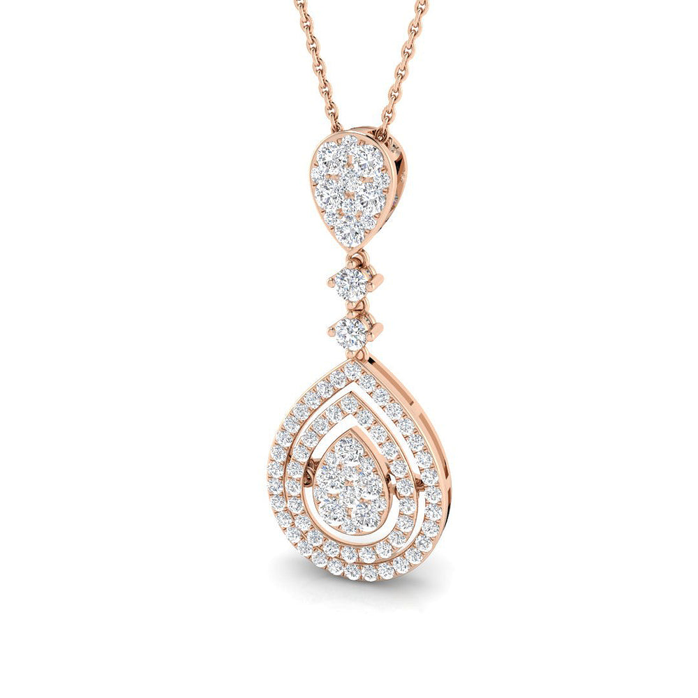 Jane Diamond Pendant Fancy 1ct Gold (Without Chain )