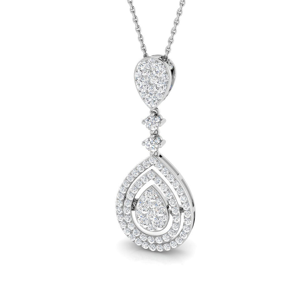 Jane Diamond Pendant Fancy 1ct Gold (Without Chain )