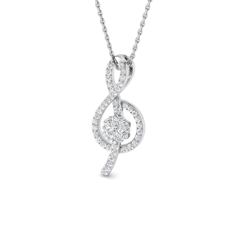 Amia Fancy Pendant 0.33ct Diamond  Gold (Without Chain )