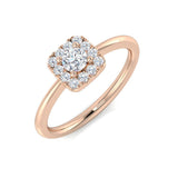 Lab-Grown Diamond Halo Engagement Ring | 0.25ct