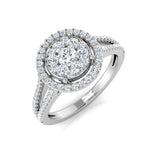 Diamond kalford Cluster Ring | 0.5ct | Hallmarked Gold & Platinum