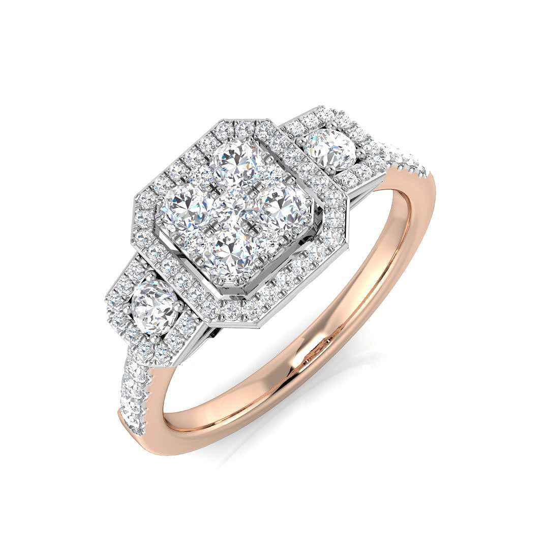 Lab-Grown Diamond Cluster Ring | Natural & Lab-Grown Diamonds | UK Hallmarked