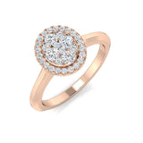 Lab-Grown Diamond Cluster Ring | 0.33ct | Hallmarked Gold & Platinum