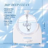 Diamond ring being cleaned in LaSonic sonic cleaner