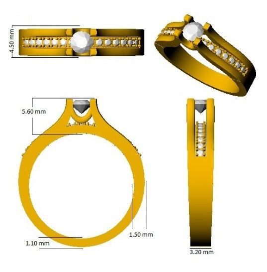Diamond Ring Side View