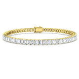 Emerald Cut Diamond Tennis Bracelet