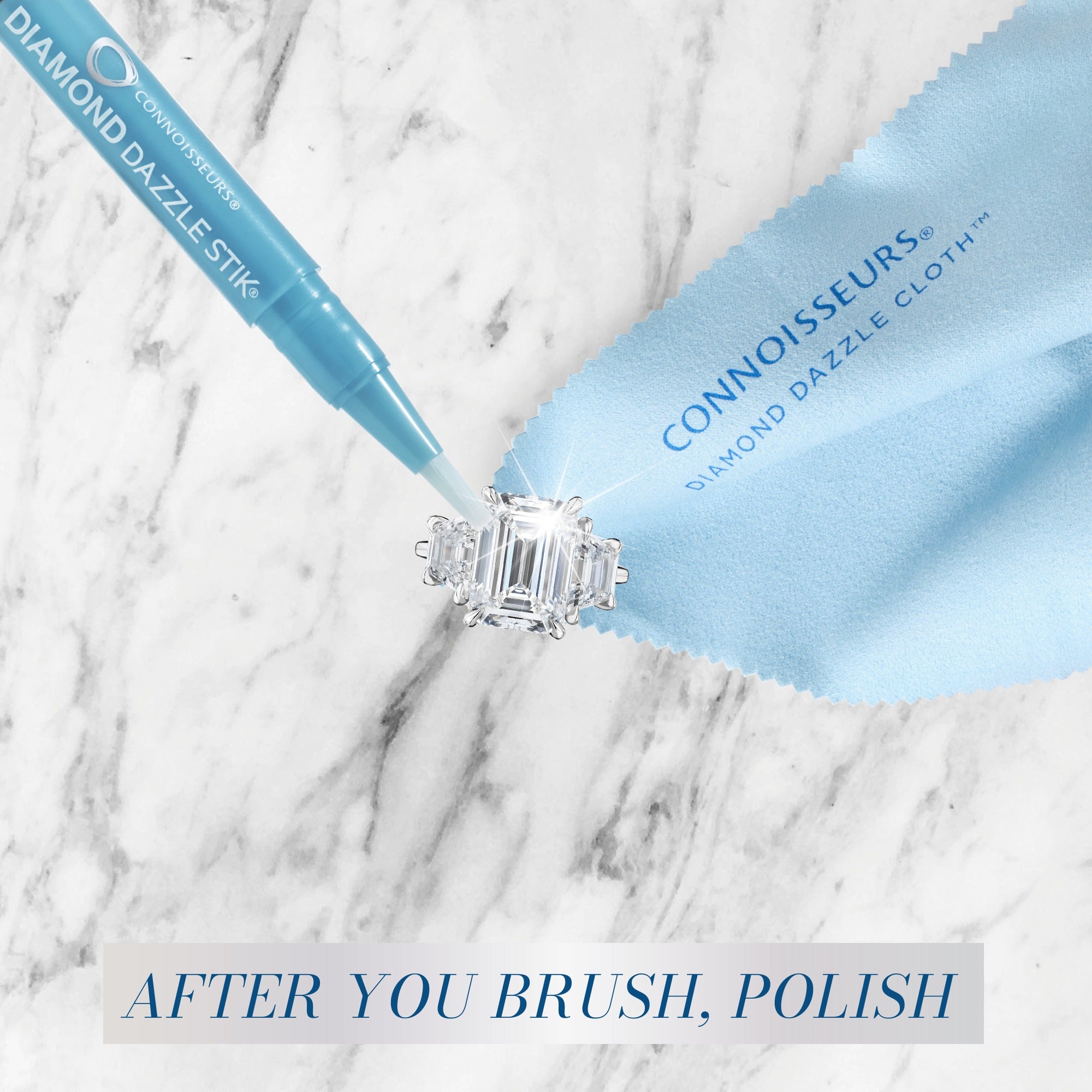 Diamond dazzle cloth for scratch-free jewellery polishing