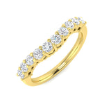 Elegant Diamond V Ring