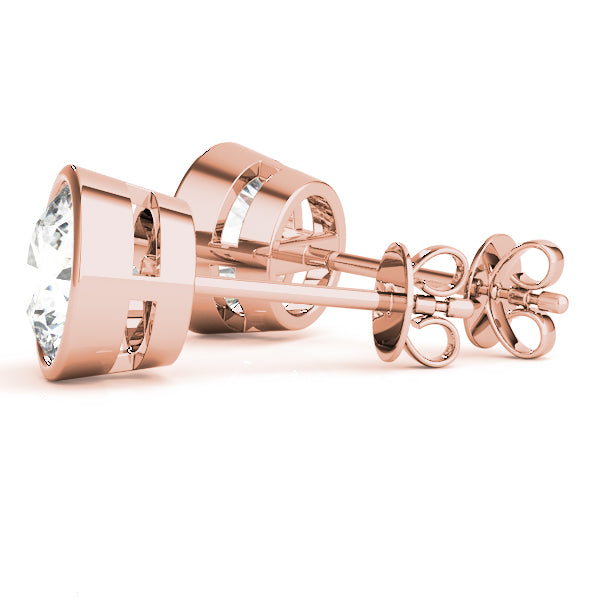 0.33ct Round Diamond Stud Earrings in Gold & Platinum