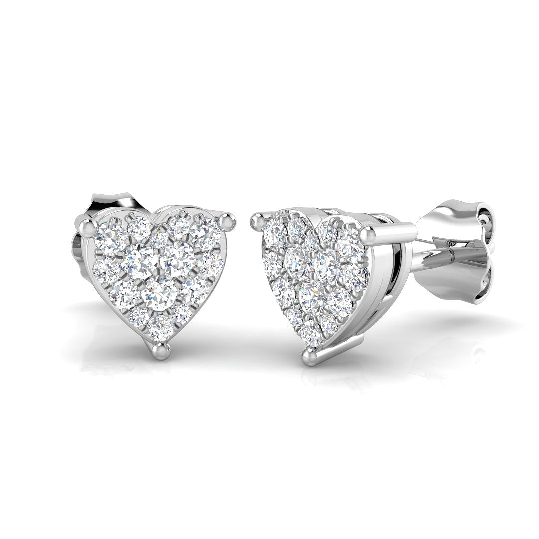 Deesy 0.33ct Gold Diamond Cluster Earrings | Luxury Gemstone Jewelry