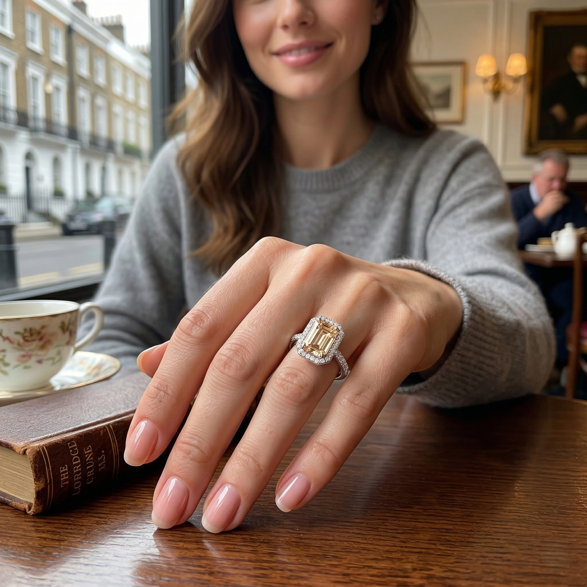 Morganite Diamond Engagement Ring | Halo Design | 0.75ct - 1.5ct