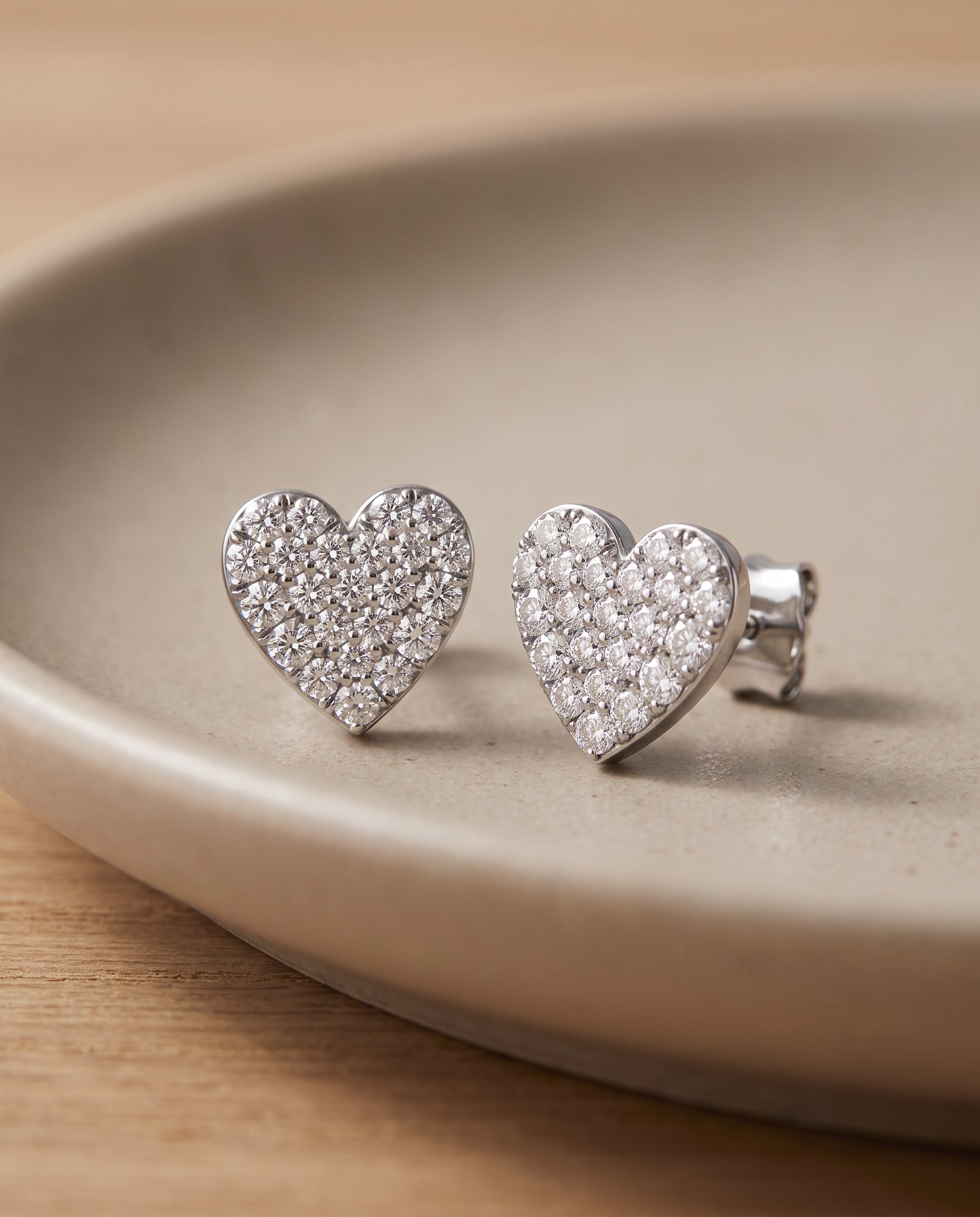 9K Yellow Gold or White Gold 0.2ct Natural Diamond Cluster Earrings