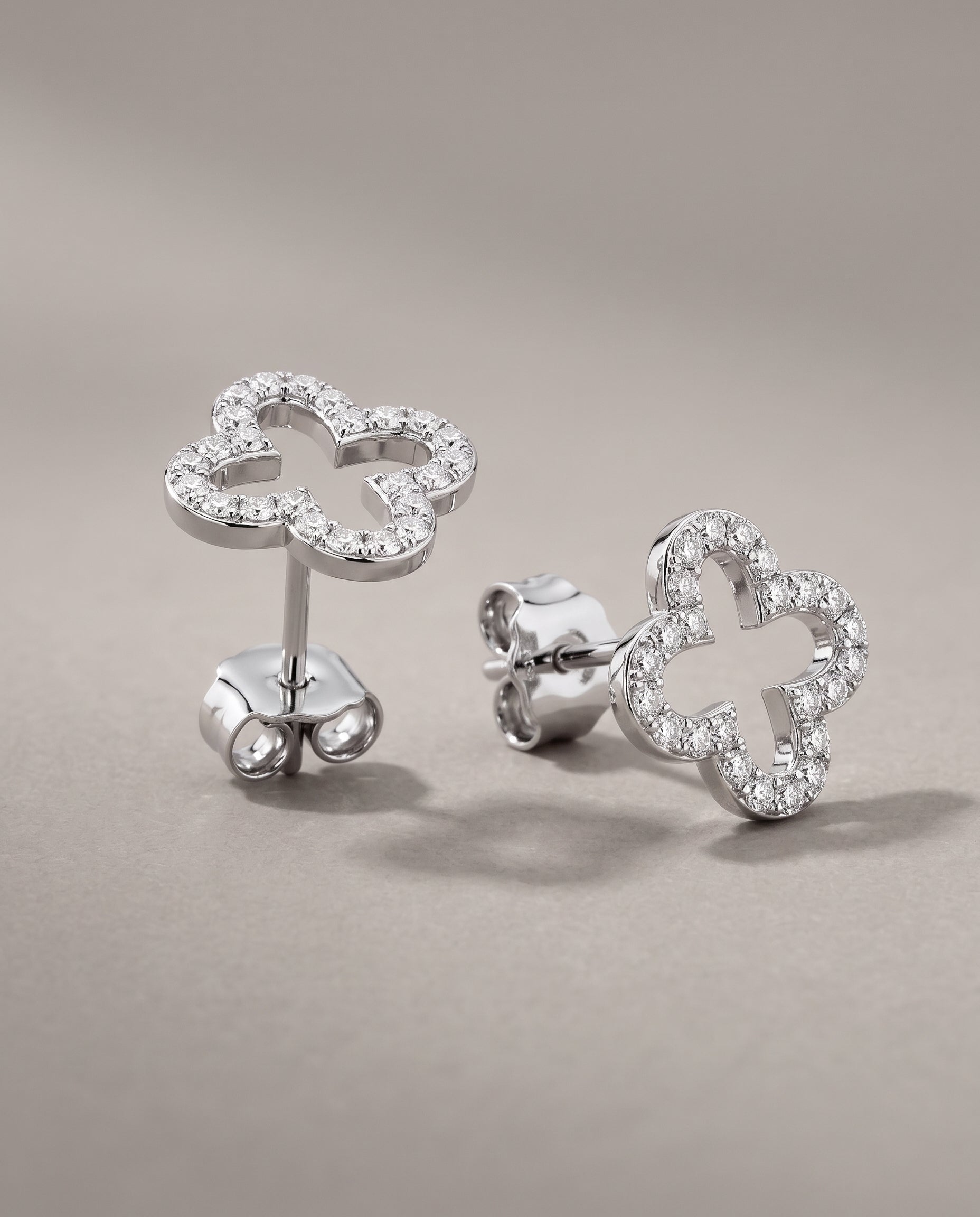 0.25ct Natural Diamond Round Cut Stud Earrings in 9K Yellow Gold or White Gold