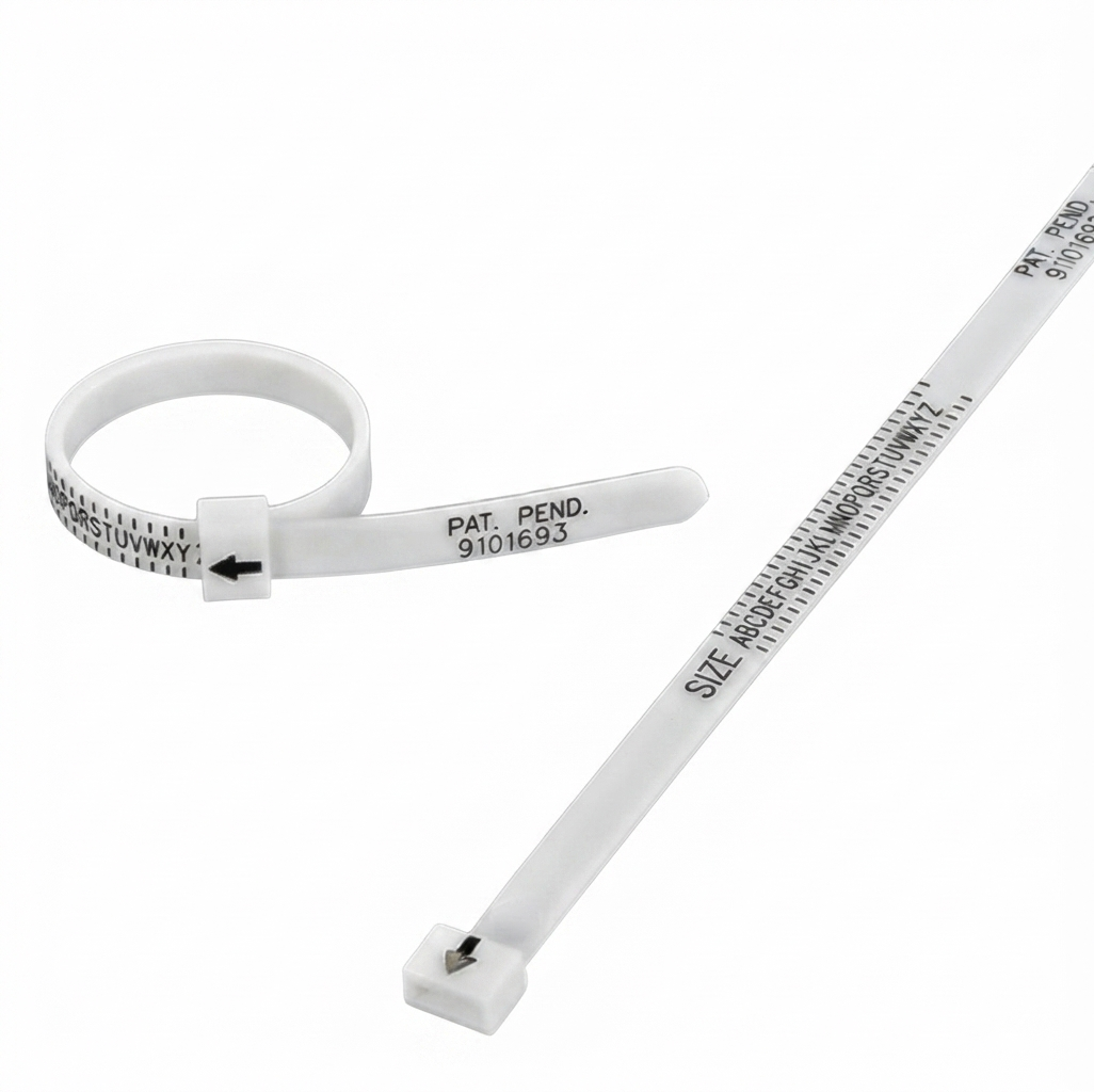 Adjustable UK Ring Sizer Tool for Accurate Finger Measuring – A to Z+9 Plastic Reusable Ring Gauge for Men & Women
