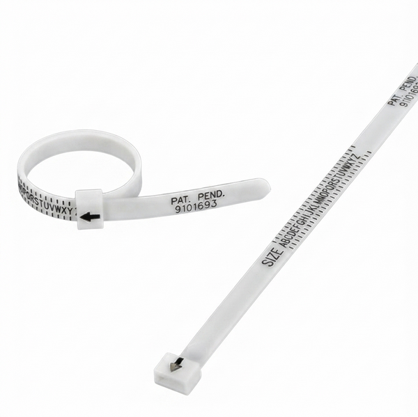 Adjustable UK Ring Sizer Tool for Accurate Finger Measuring – A to Z+9 Plastic Reusable Ring Gauge for Men & Women