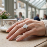 Lab-Grown Round Diamond Cluster Ring | 0.75ct | Hallmarked Gold & Platinum