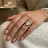 Heart Shape Diamond Bezel Solitaire Ring 0.50ct | UK Hallmarked Gold & Platinum