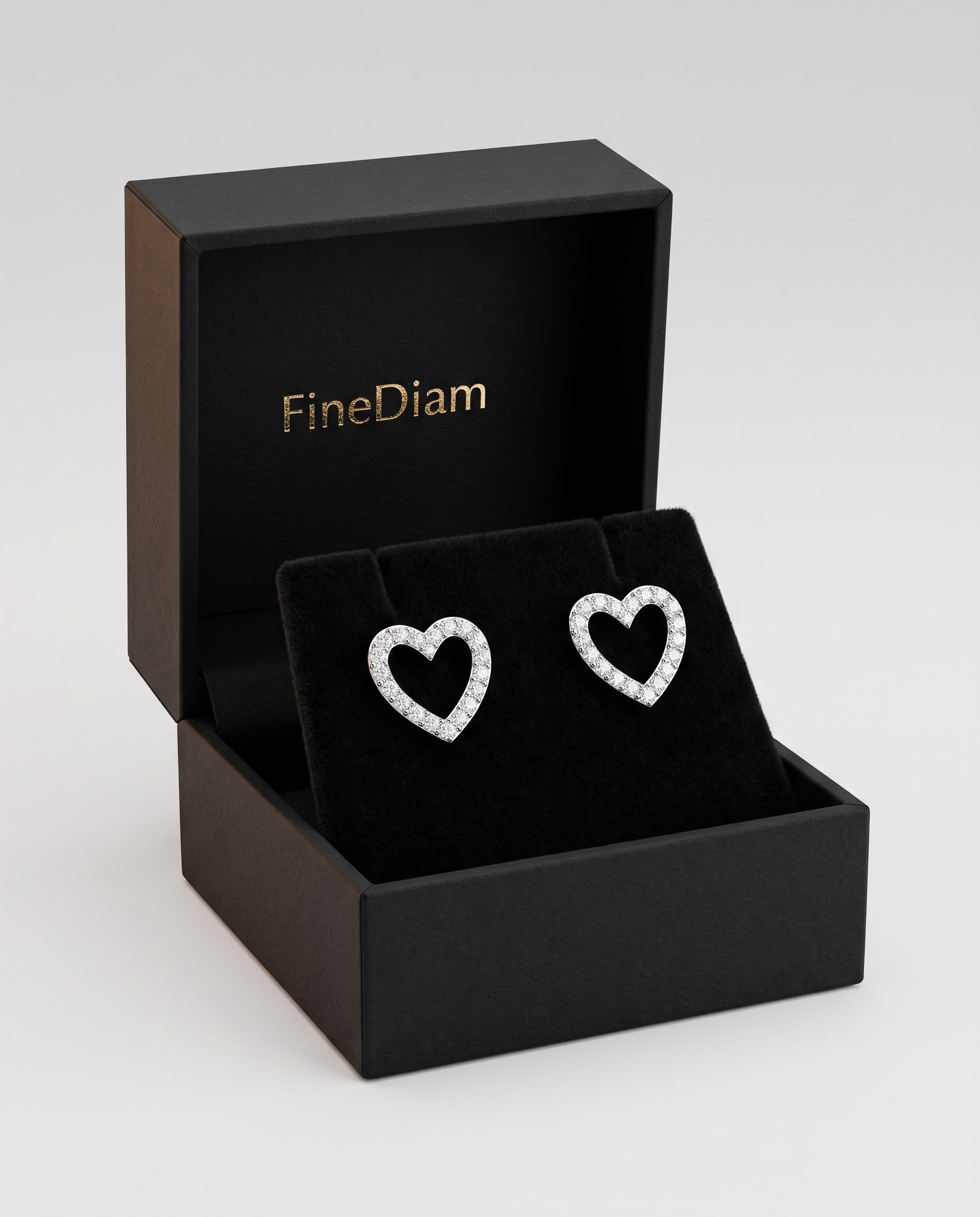 9K Yellow Gold or White Gold 0.21ct Natural Diamond Earrings
