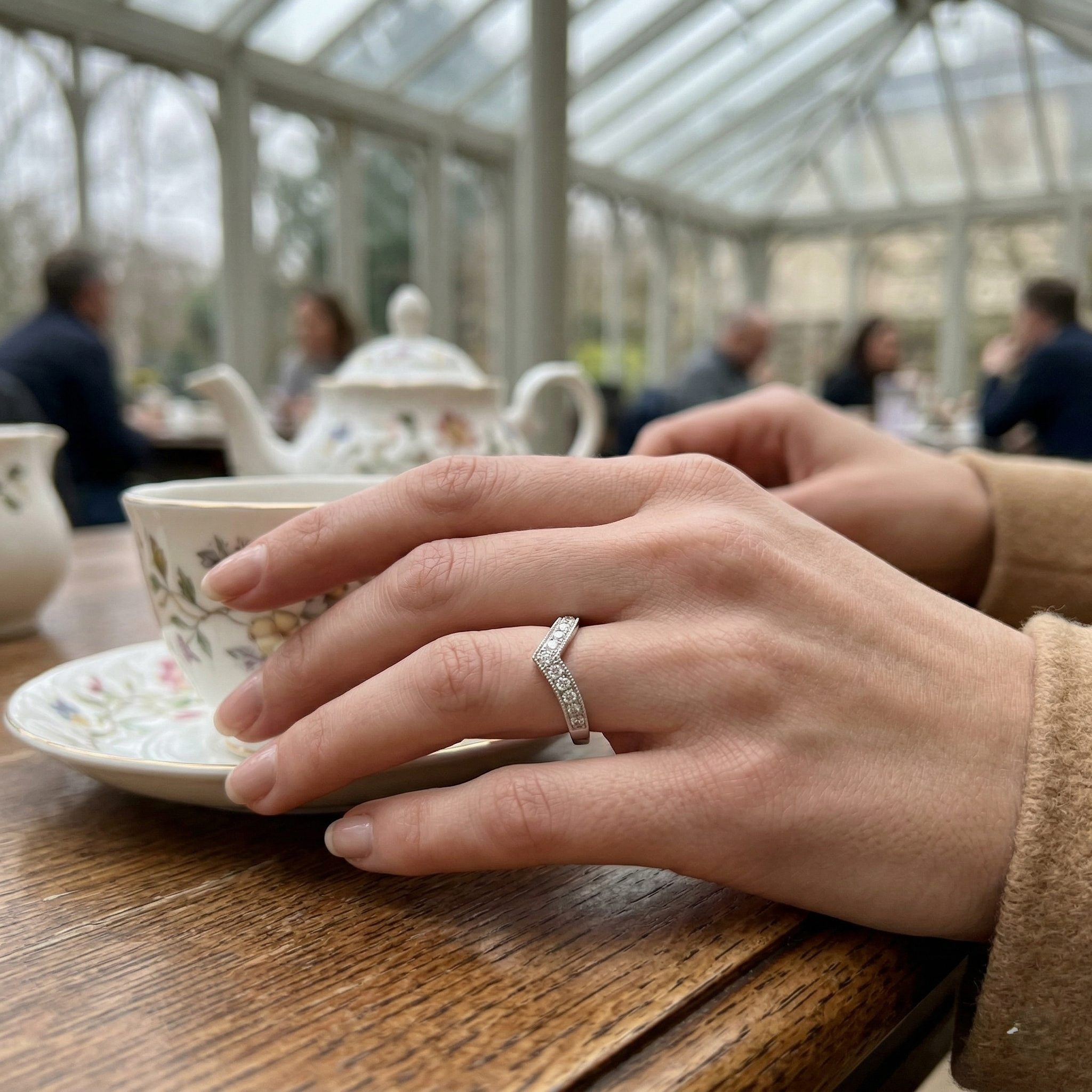Lab-Grown Round Diamond milgrain vintage style Ring | 0.15ct - 0.5ct