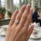 Lab-Grown Heart Shape Diamond Halo Engagement Ring | UK Hallmarked