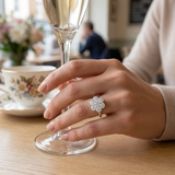 Natural Round Cut Diamond 7 Stone Engagement Ring | 0.3ct - 2ct