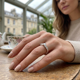 Lab-Grown Diamond Half Eternity Ring Claw Set Wedding Band UK Hallmarked | 0.1ct to 1.00ct.