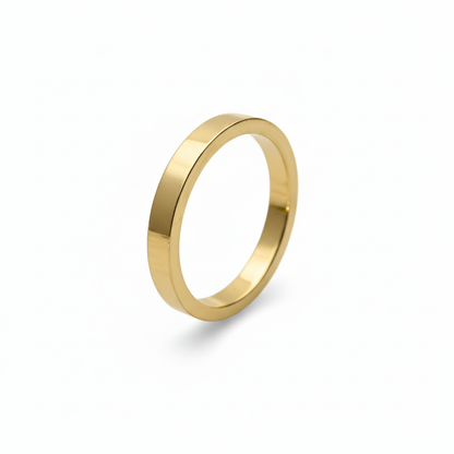 Flat Shape Plain Wedding Band for Women | UK Hallmarked Gold & Platinum Ring