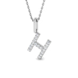 Diamond Initial Pendant Necklace – Letter Pendant