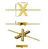Close Up Lab Diamond Initial X Jewellery