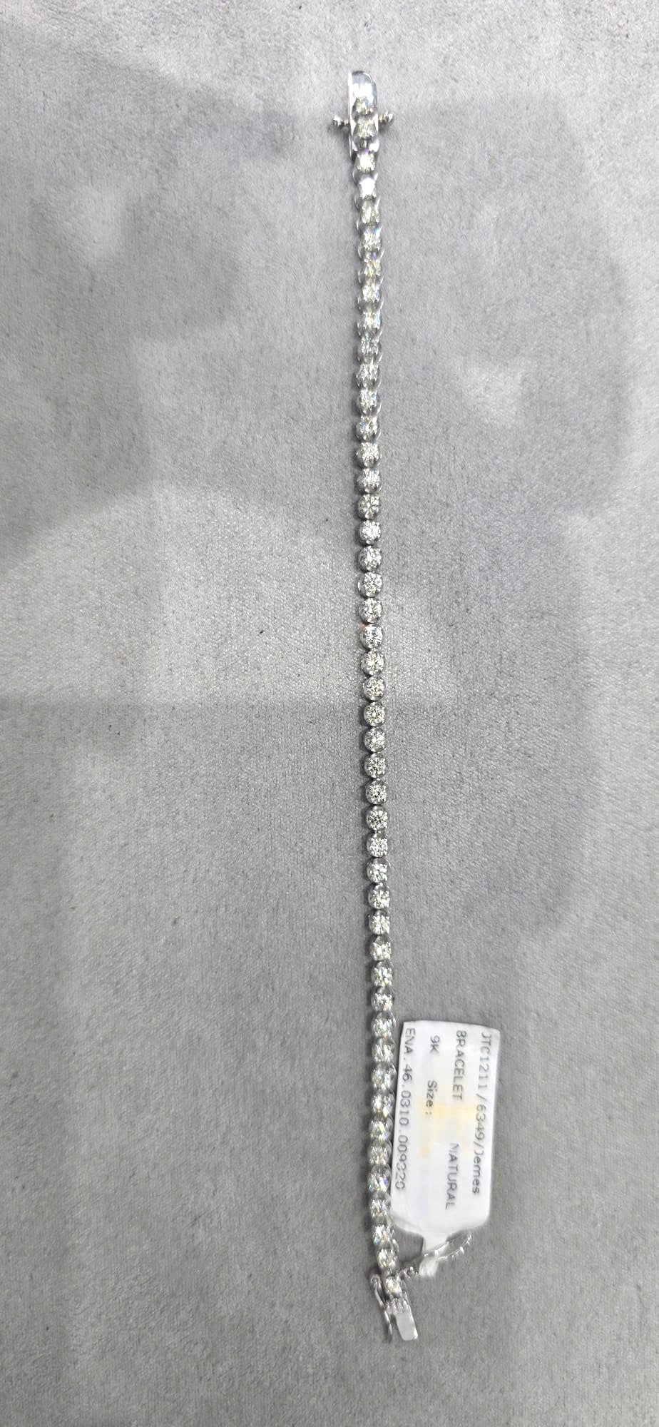 WGI 3.25Ct Natural Round Diamond Tennis Bracelet 9k White Gold Ready To Ship