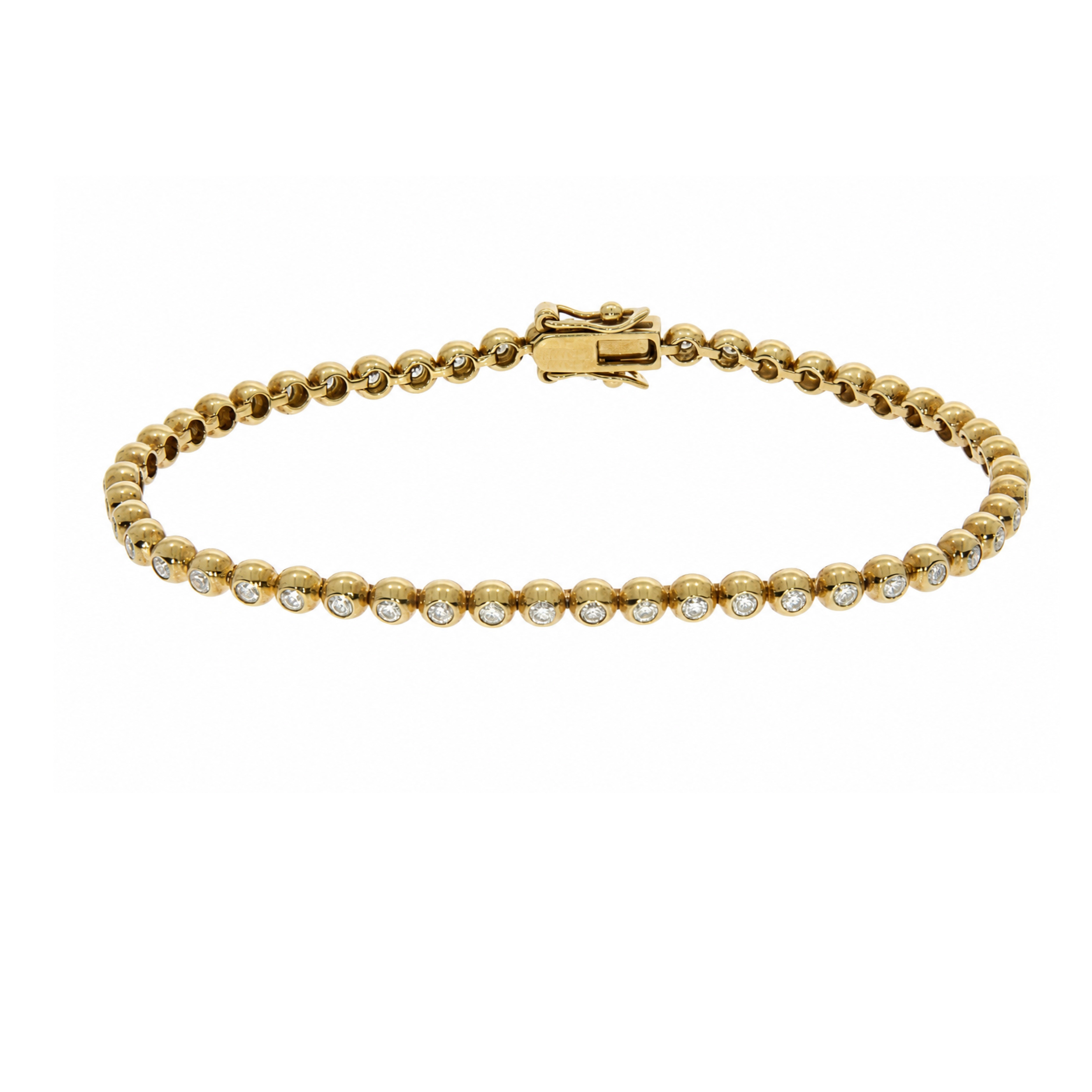 Lab grown diamond tennis bracelet