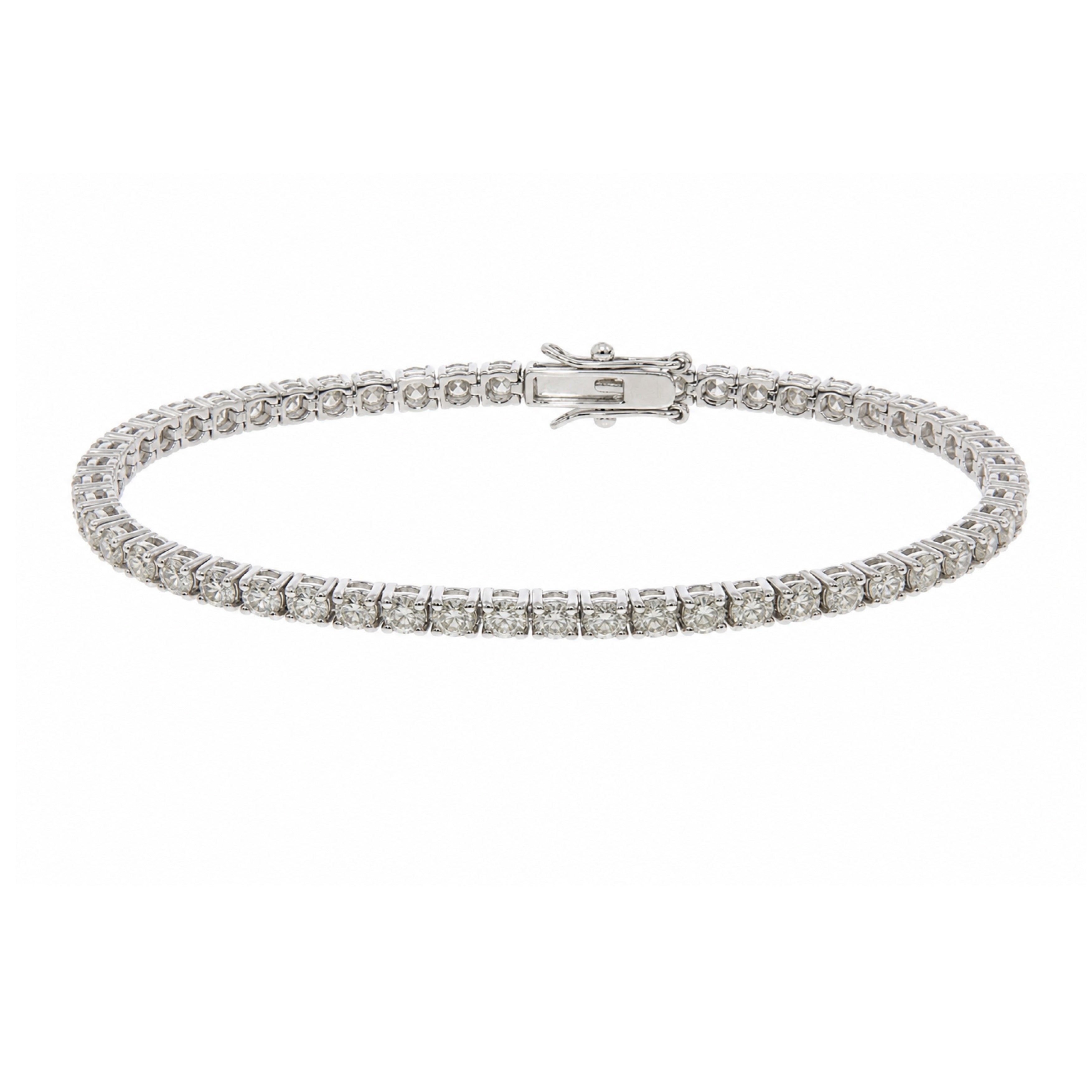 Lab grown diamond tennis bracelet