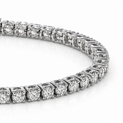 WGI 5.03Ct Natural Round Diamond Tennis Bracelet 9k White Gold Ready To Ship