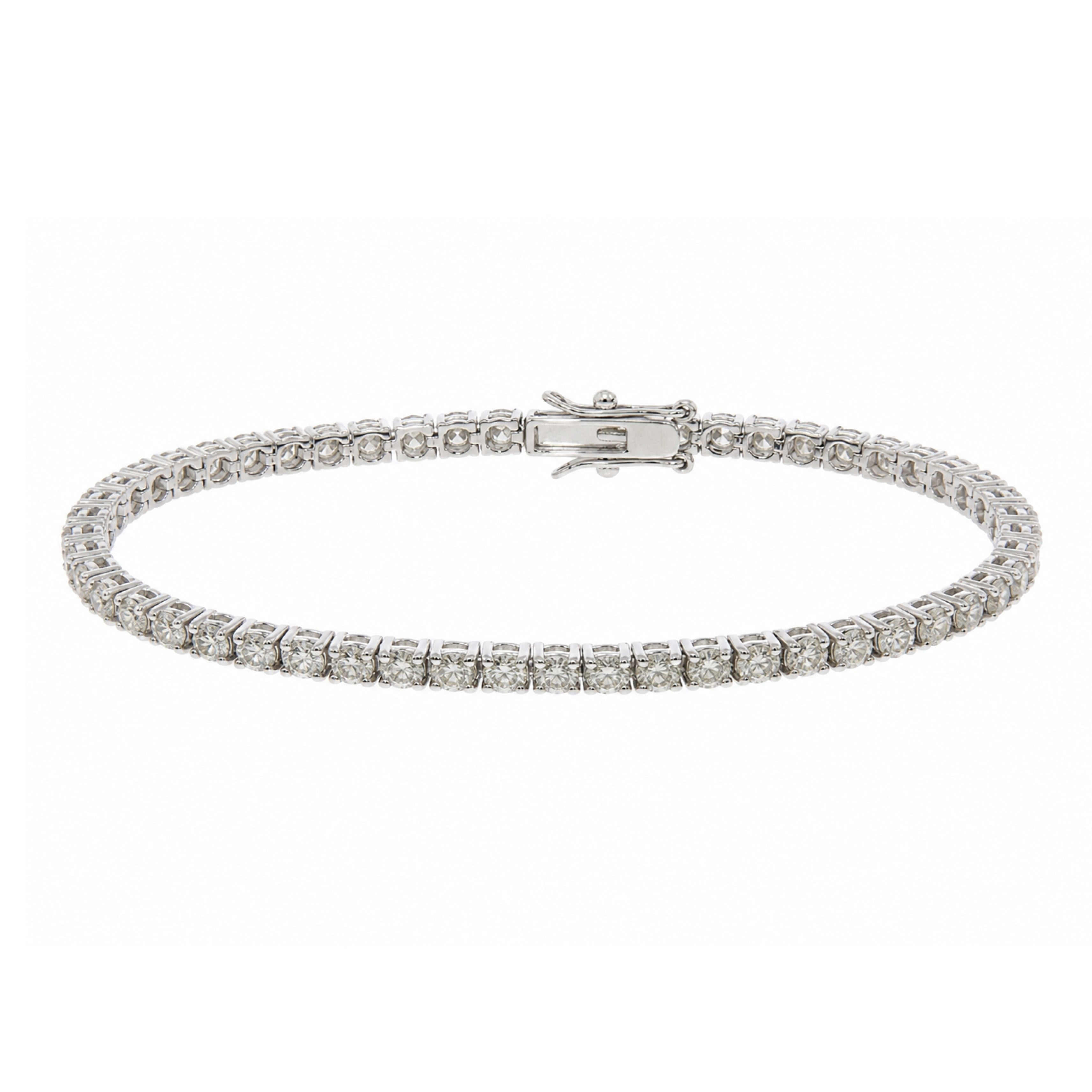 Lab grown diamond tennis bracelet