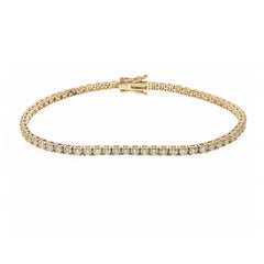 Lab grown diamond tennis bracelet