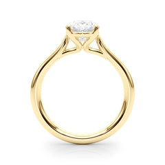 IGI 0.53Ct D/VVS Lab Grown Oval Diamond Solitaire Ring 9k Gold Ready To Ship