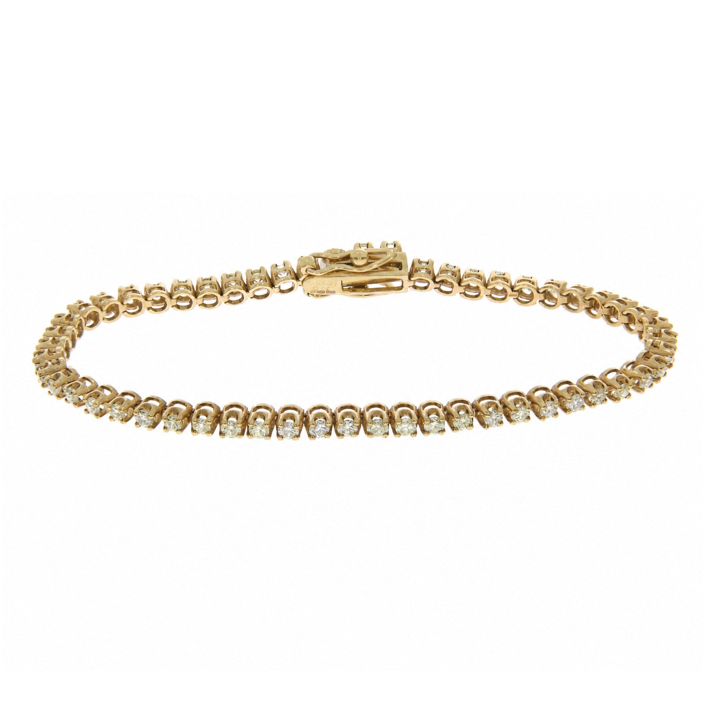 Lab grown diamond tennis bracelet
