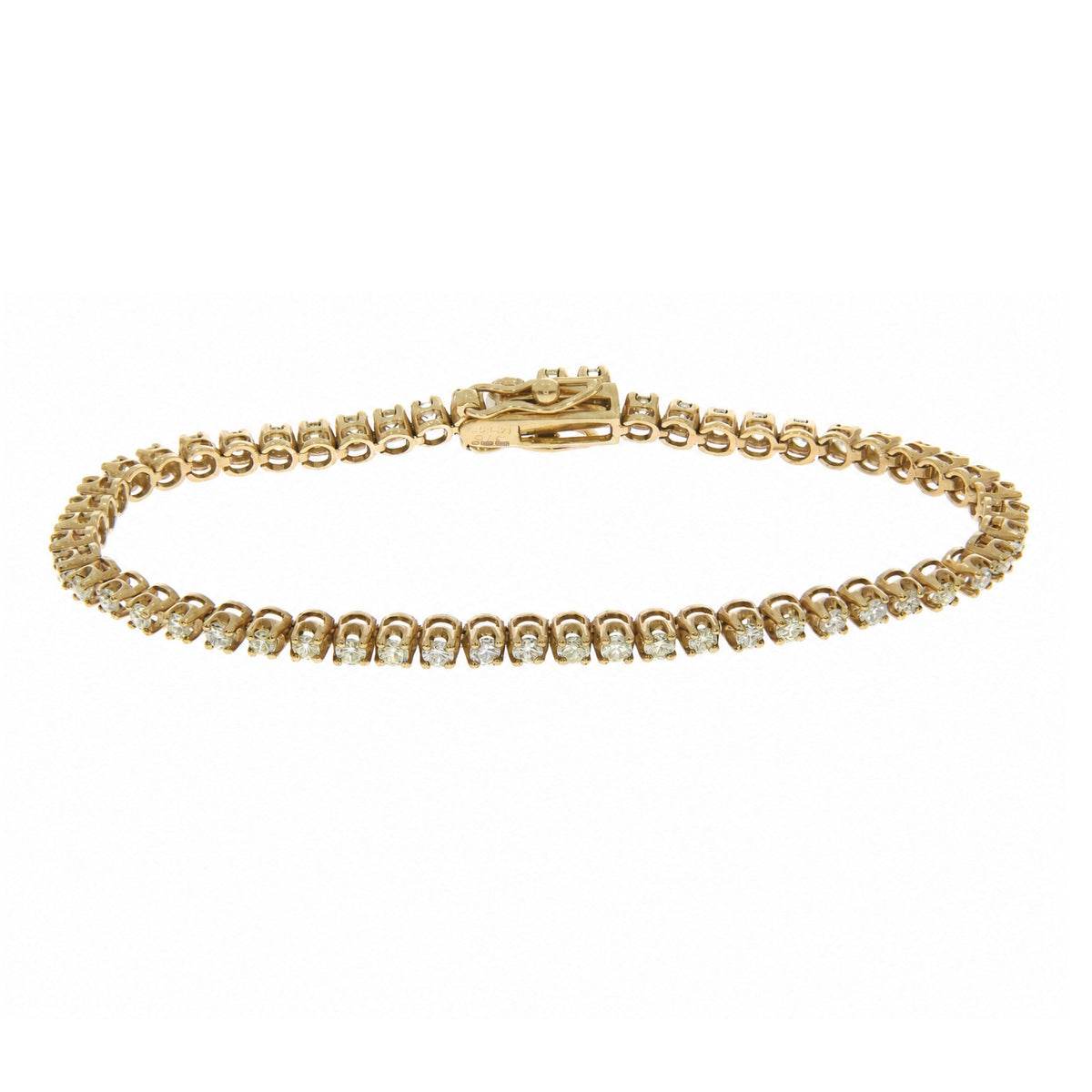 Lab grown diamond tennis bracelet