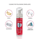 Jewellery cleansing foam cleaner for diamonds gold and pearls