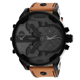 Diesel Mr. Daddy 2.0 Chronograph 57mm Brown Leather Watch