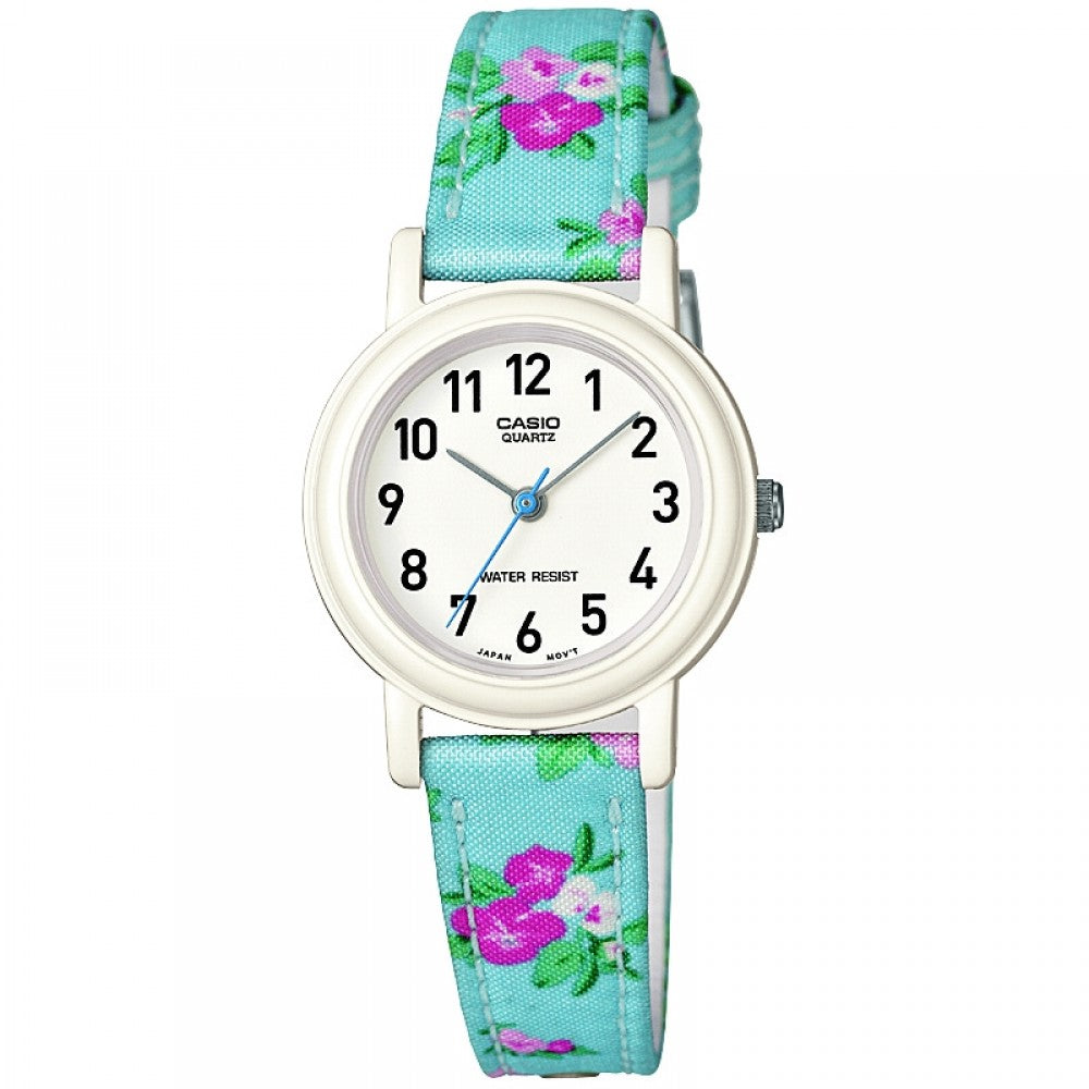 Casio Children's Quartz Watch with Floral Strap - LQ139LB/2B2ER